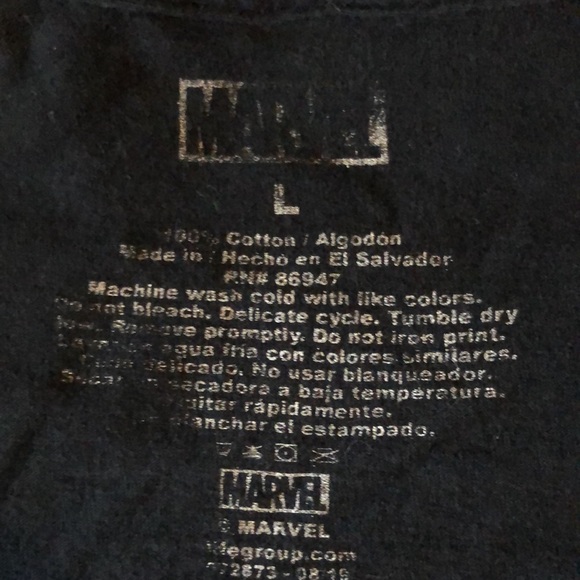 Marvel Dead Pool t-shirt/ sz L black” I’M SORRY DID I OFFEND YOU?” Graphic - Picture 7 of 10